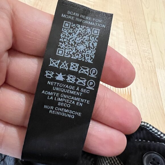 Asos Design Mens Check Pants Black Size 32 NWOT - Picture 9 of 10